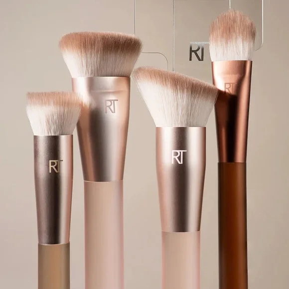 Real Techniques New Nudes Nothing But You Face Brush Set 5pc Limited Edition - Picture 2 of 4